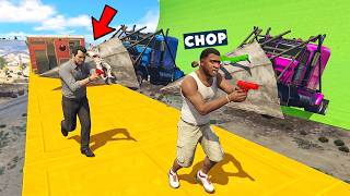 GTA 5 CHOP AND FROSTY PLAY RUNNERS VS CARS BANDIMAN !!