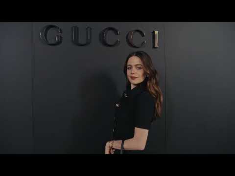 Guests at the GucciCore Fashion Show