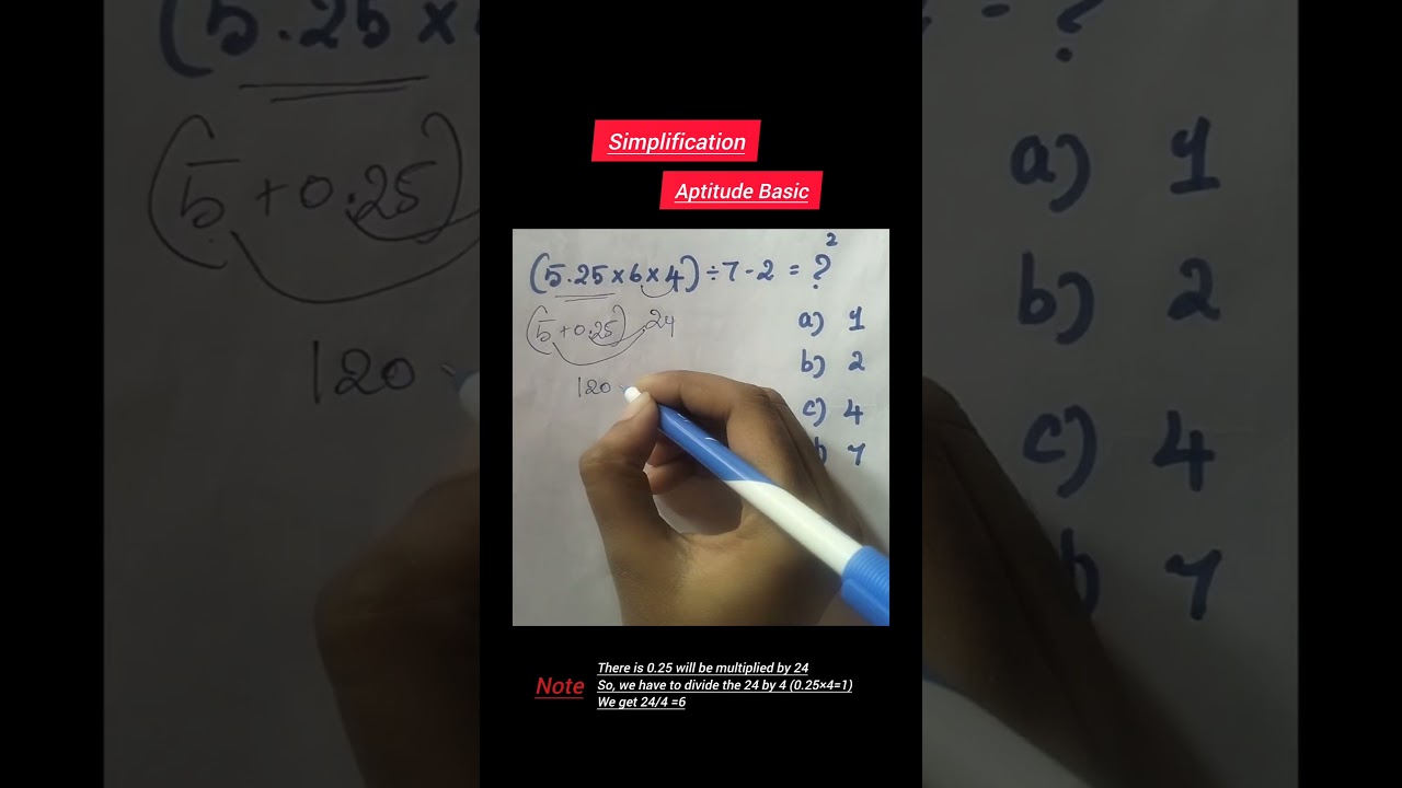 aptitude | simplification | basic | banking |