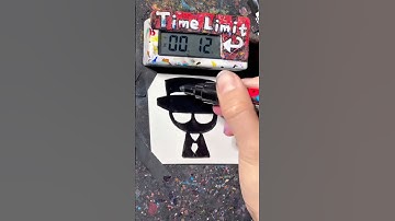 【ASMR】Drawing Black(Sprunki Pyramixed) in 40 Sec