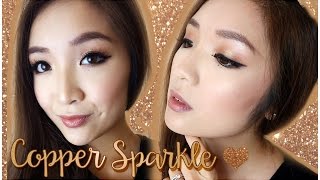 Copper Sparkle Makeup | lifeofjodes
