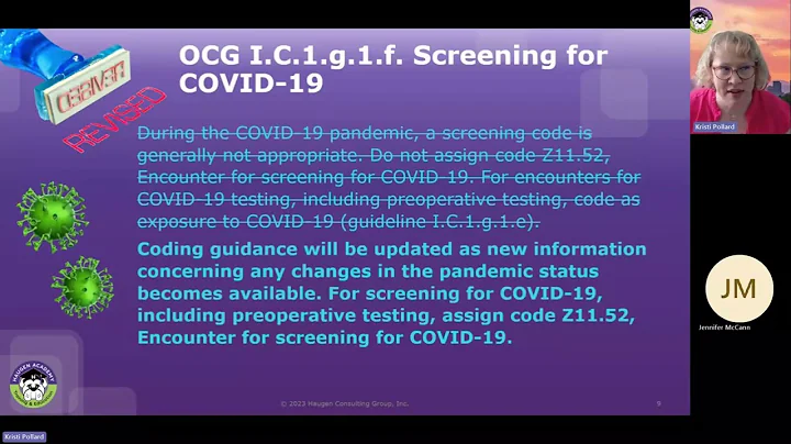 HCGTV: Webinar Snippet - 2024 CM Updates - Screening for COVID-19