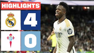 REAL MADRID 4 - 0 RC CELTA | RESUMEN LALIGA EA SPORTS