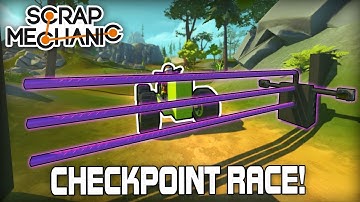 Color Sensor Checkpoint Race! (Scrap Mechanic #227)