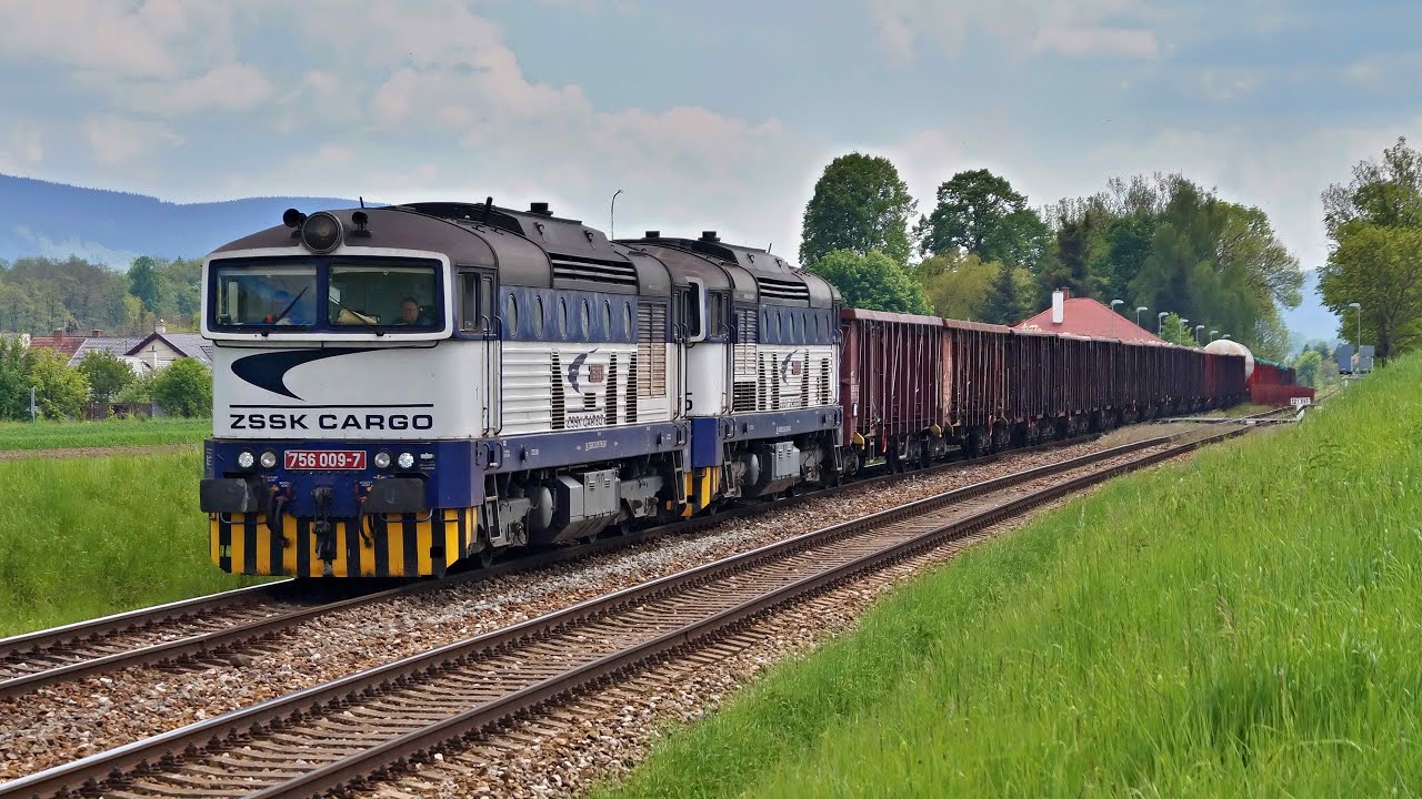 Vlaky Slovensko - Plachetnice ZSSKC radu 756 na nákladných vlakoch
