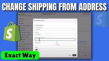 Hoe je het verzendadres op Shopify kunt wijzigen (2025)