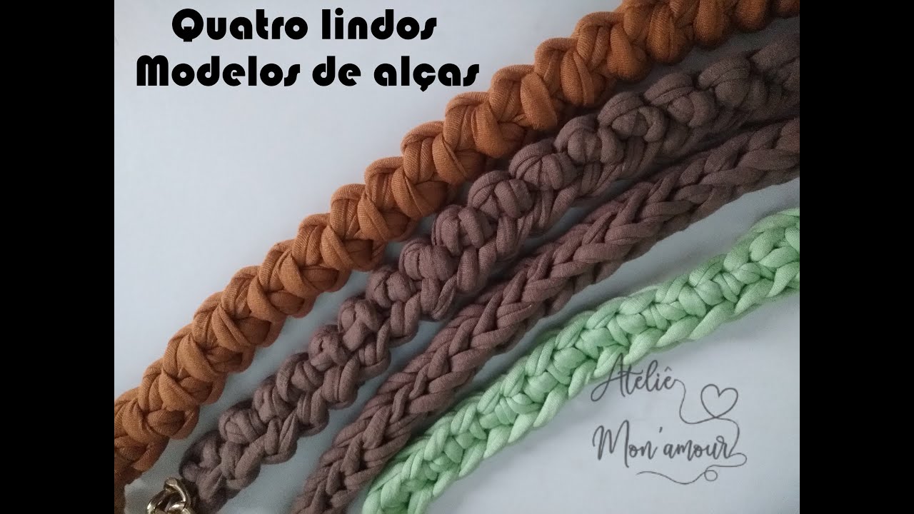 Alças para bolsas em fio de malha