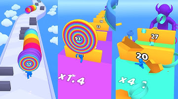 Satisfying Mobile Games: Alphabet  Run, Helix Jump, StackColors, IceCream Stack Games Runner...