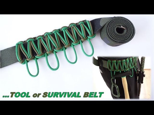 The open loop Cobra Weave Paracord Tool / Survival Belt - How to