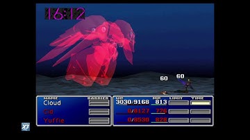 FF7 Cloud Solo vs Emerald Weapon with Lucky 7s