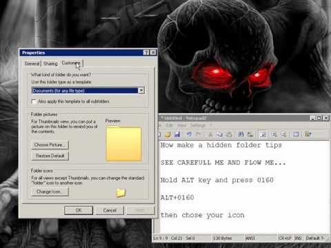 How make hidden folder.wmv