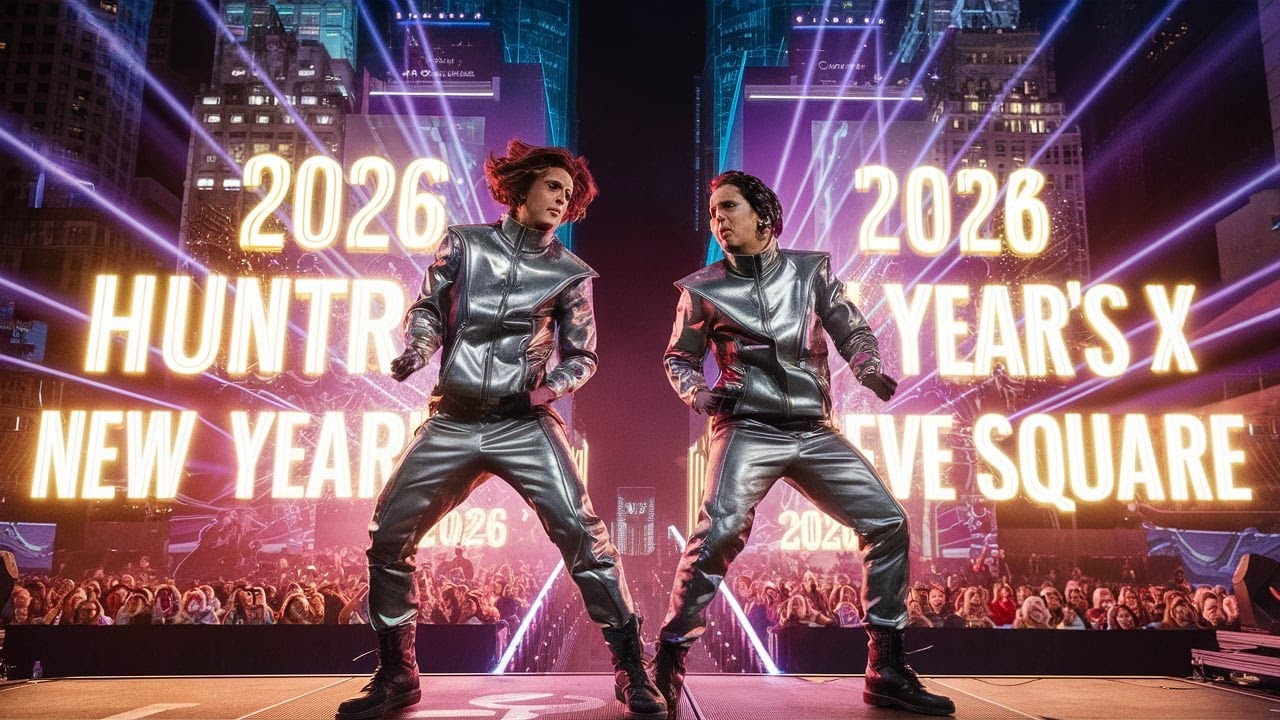 HUNTR/X LIVE 2026 • K‑Pop Demon Hunters NYE Performance | Times Square Epic Recap