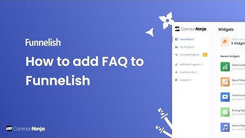 How to add FAQ to Funnelish