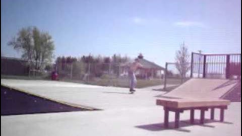 ollie off ramp and noseslide shuvit out