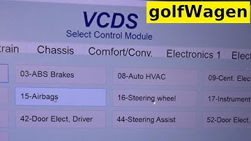 VW Golf 7 Airbag crash counter check