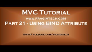 Part 21  Including and excluding properties from model binding using bind attribute