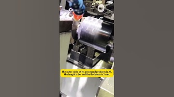 This automatic chamfering machine is ideal for processing low-profile products