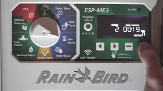 RainBird ESPME3 Irrigation Controller Programming