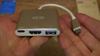Iczi Usb C To Hdmi 4k Multiport Adapter Youtube