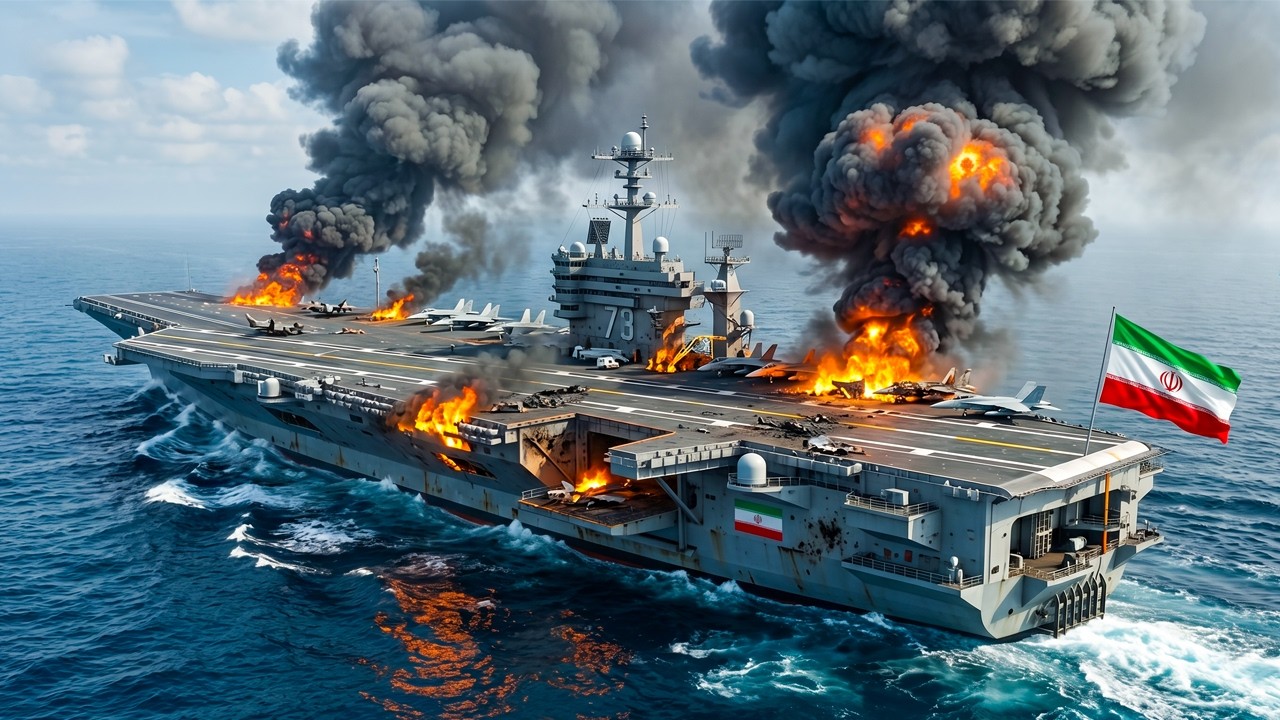 TODAY! Iranian Aircraft Carrier Carrying Ammunition from China Destroyed by US F-35 | ARMA 3