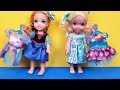 New Dress ! Elsa & Anna toddlers - fabric store shopping - Barbie is the seller