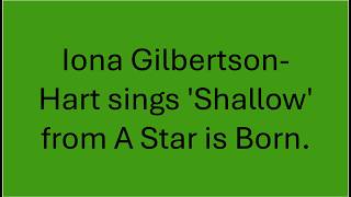 Shallow from A Star is Born cover (Iona Gilbertson-Hart)