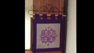 Cross Stitch #32 - Creating an EASY Wall Hanging or Cushion