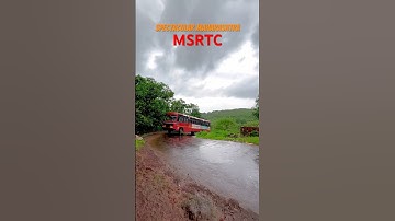 महाराष्ट्राची लाल परी❤️ #maharashtra #publictransport #bus #tata #india #travel #viral #rain #post