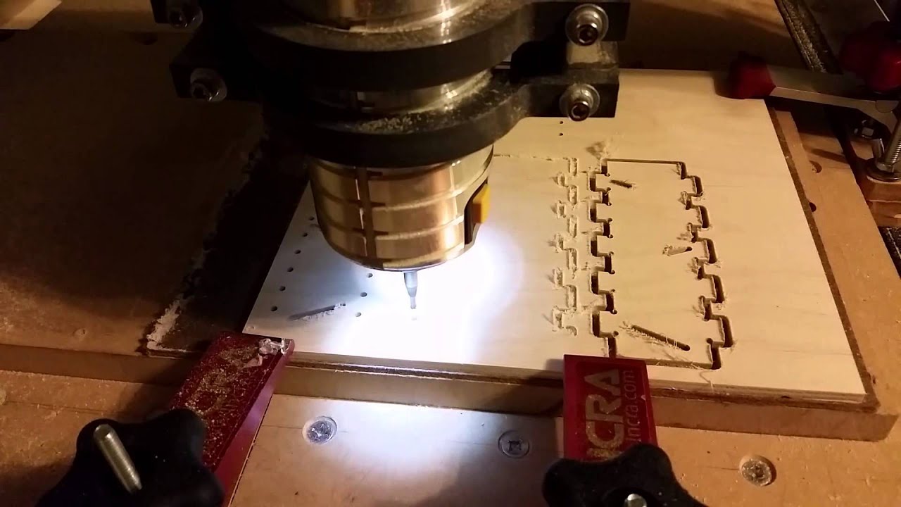 8020 CNC router cutting birch plywood YouTube
