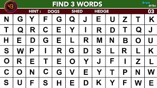 Can You Find The Words From 'On THE FARM' Vocabulary | Mind Game | Word search puzzle #7 | screenshot 1