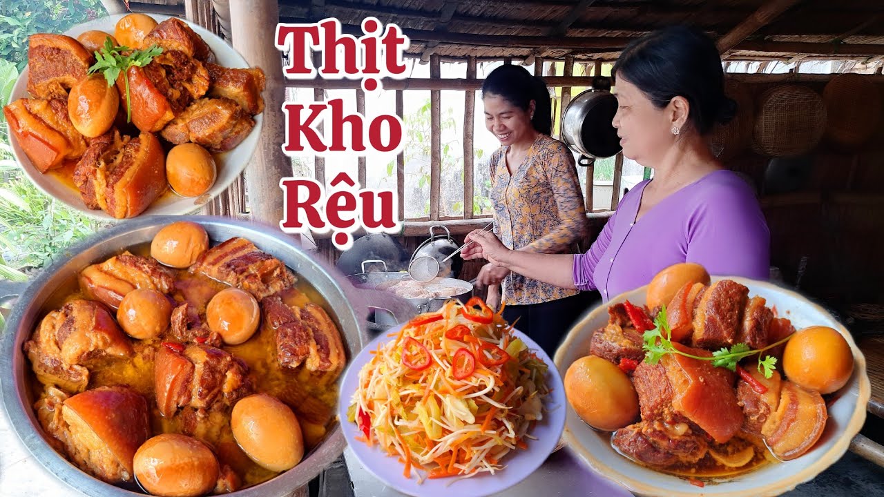 Đây là bí quyết nấu Thịt Kho Rệu của mẹ || thơm ngon lên màu tự nhiên chuẩn vị ngày tết
