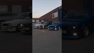 e30 3 series line up. #bmw #e30
