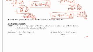 5 5 Apply the Remainder and Factor Theorems