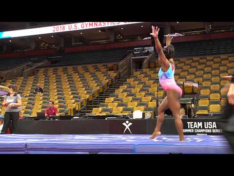 Simone Biles - Vault 1 - 2018 U.S. Gymnastics Championships - Podium Training