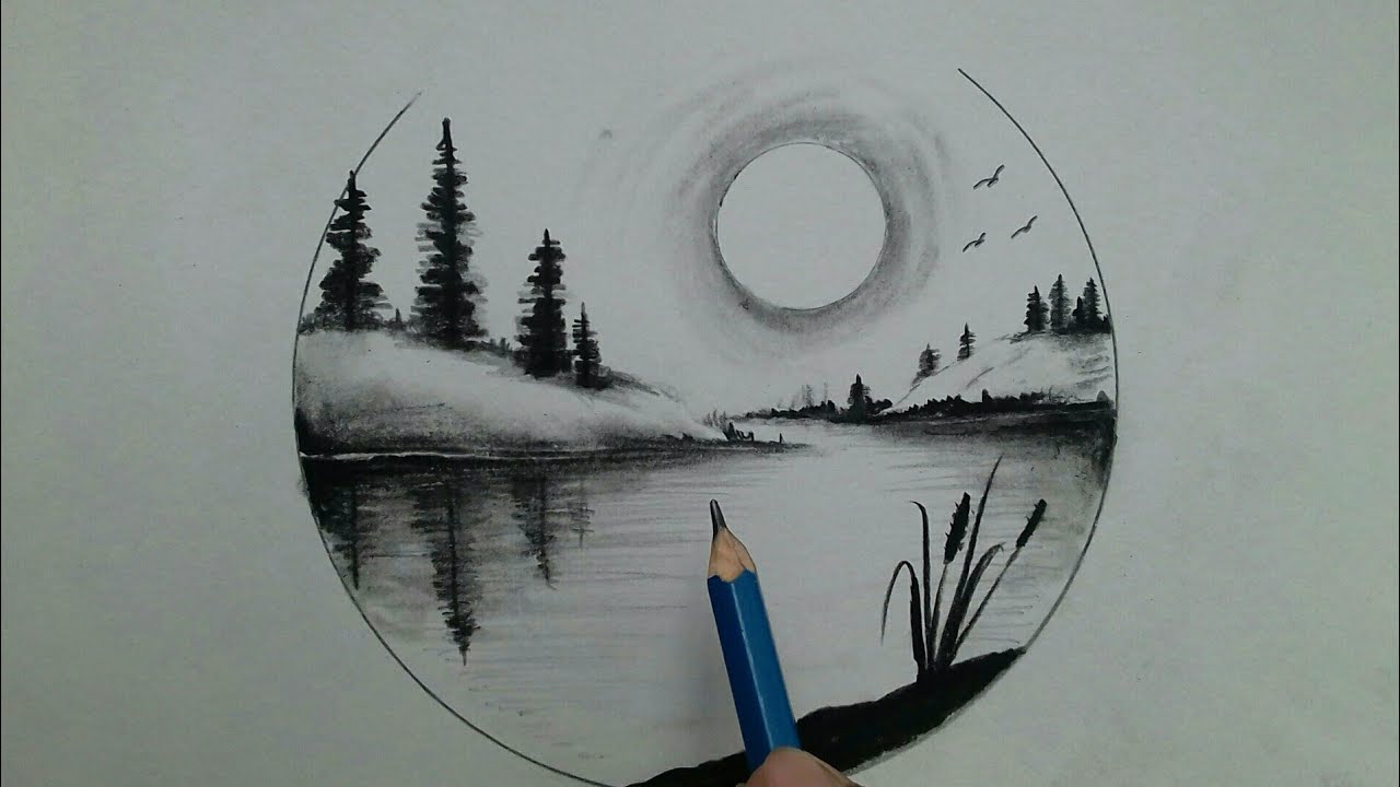 Easy Nature Scenery Drawing Ideas with Pencil  Pencil Sketch drawing  Easy  Nature Scenery Drawing Ideas with Pencil  Pencil Sketch drawing  sayatarucreationtutorials sayatarucreation pencildrawing sketchbook  paint  By Sayataru Creation 