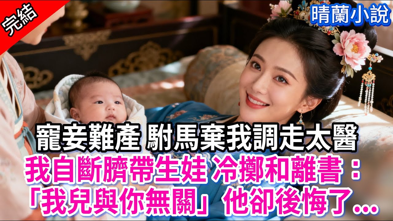 【完結】寵妾難產 駙馬棄我調走太醫，我自斷臍帶生娃 冷擲和離書：「我兒與你無關」他卻後悔了...#古言 #完結 #亲情 #小孩  #大女主 #古風小說 #爽文