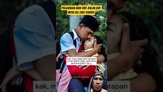 Anak Smp Jualan Kopi Keliling Sambil Gendong Adiknya Demi Beli Obat