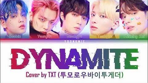 TXT Cover BTS "DYNAMITE" (Color Coded Lyrics)