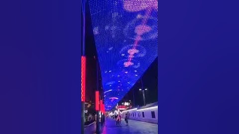 led mesh display for ceiling, led small dot light facaelighting.net