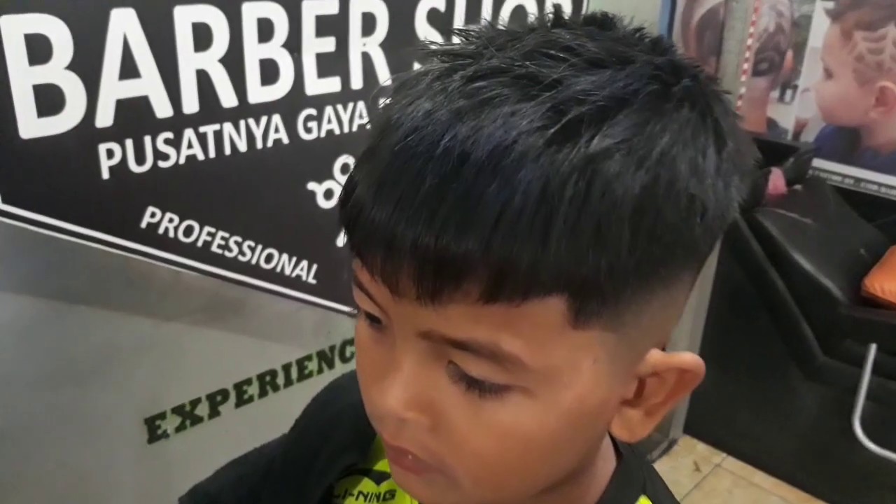 TUTORIAL SINGKAT POTONG  RAMBUT  ANAK PONI DEPAN FRENCH CROP 