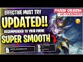 Updated Config ML Anti Lag Super Responsive 60FPS + Low Ping Patch Obsidia - Mobile Legends