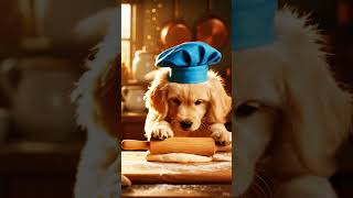 Tutorial: Cute Dog Shows You How To Roll Out a Flat Piece Of Dough! #dog #cute
