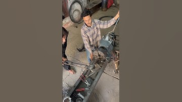 Double Iron-Wire Spring Making on the Lathe | 9mm Coil Crafting Tutorial #diy #shorts