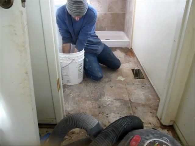 How To Install Ceramic Tile Part 1, How To Tile A Bathroom Floor Using Cement Board