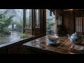 Warm Tea by the Temple Window 🌧️ Relaxing Rain Sounds for Sleep & Focus