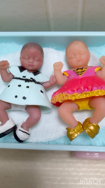 Troquinha rápida das mini bebês reborn de silicone Maya e Mia #diariodeamorreborn #rebornbabydoll