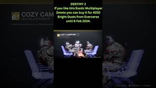 Cozy Campfire exotic multiplayer emote #destiny2 #gaming #transmat #eververse