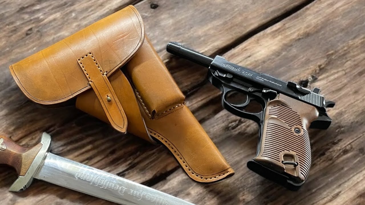Handmade Walther P38 Holster Tutorial - WWII German Wehrmacht Inspired
