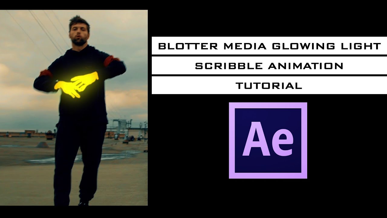 Blotter Media Glowing Light Scribble Animation After Effects Tutorial ...