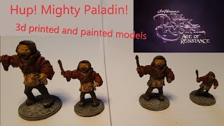 Hup! Mighty Paladin! 3d printed and painted.